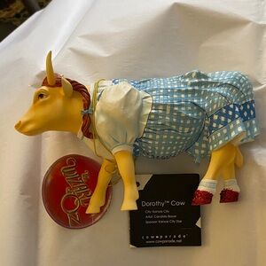 Dorothy Cow Figurine - Blue and Yellow by
